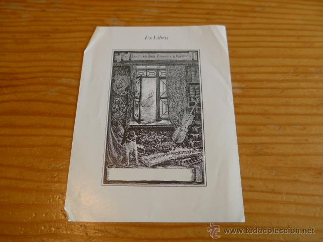 Arte: Antiguo exlibiris, ex libris - Foto 1