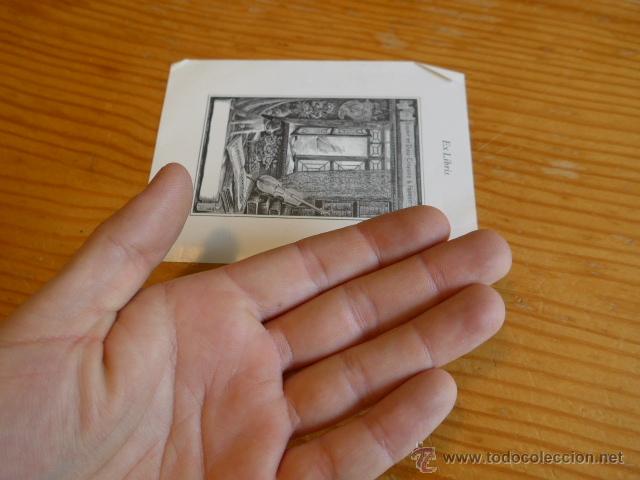 Arte: Antiguo exlibiris, ex libris - Foto 2