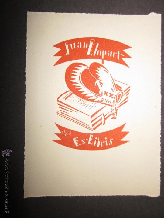 Arte: EX LIBRIS - JUAN LLOPART - I.VIDAL - (X-1040) - Foto 1