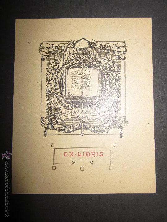 Arte: EX LIBRIS - UNFONI PALAU -(X-1046) - Foto 1