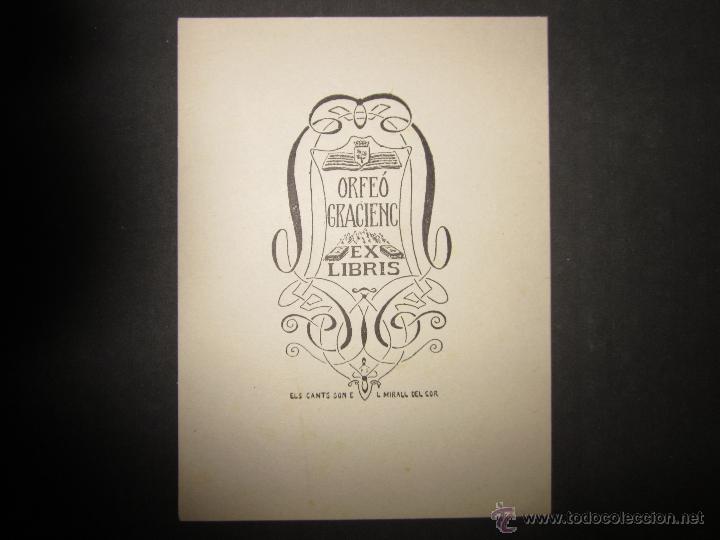 Arte: EX LIBRIS - ORFEO GRACIENC- PD (X-1061) - Foto 1