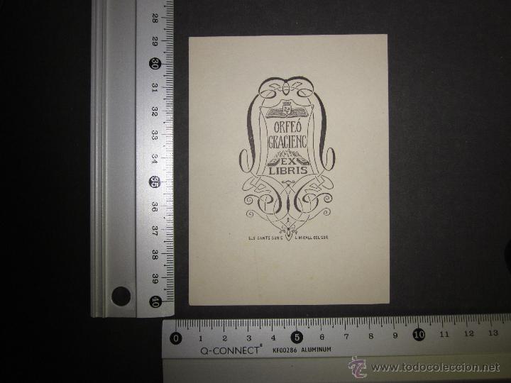 Arte: EX LIBRIS - ORFEO GRACIENC- PD (X-1061) - Foto 2