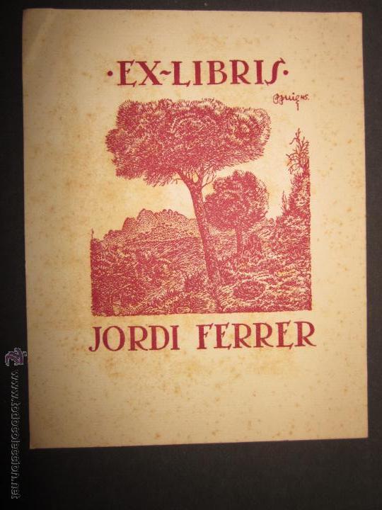 Arte: EX LIBRIS - JORDI FERRER - (X-1087) - Foto 1