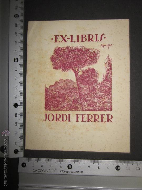 Arte: EX LIBRIS - JORDI FERRER - (X-1087) - Foto 2