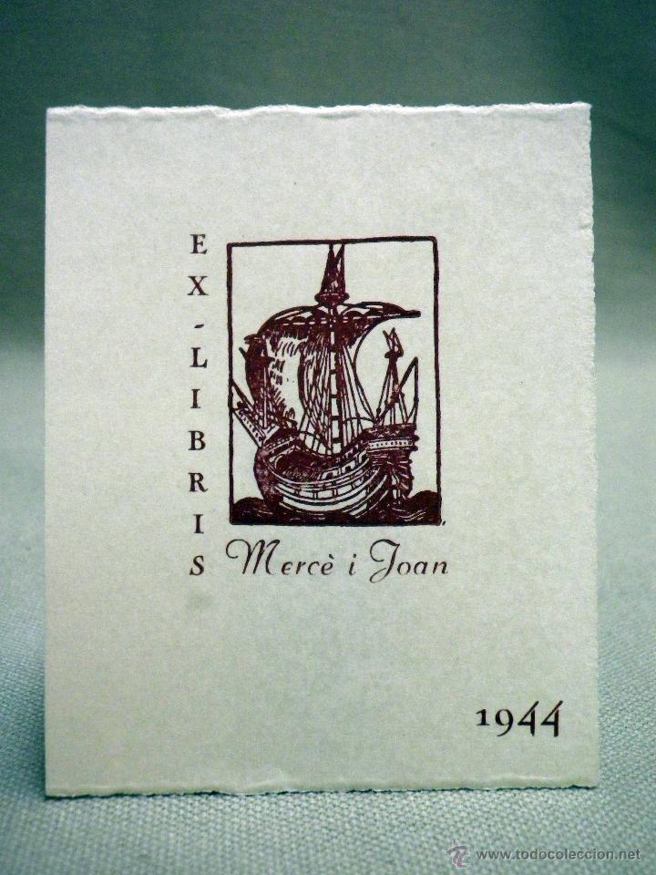 Arte: EX LIBRIS, MERCE I JOAN, 1944 - Foto 1