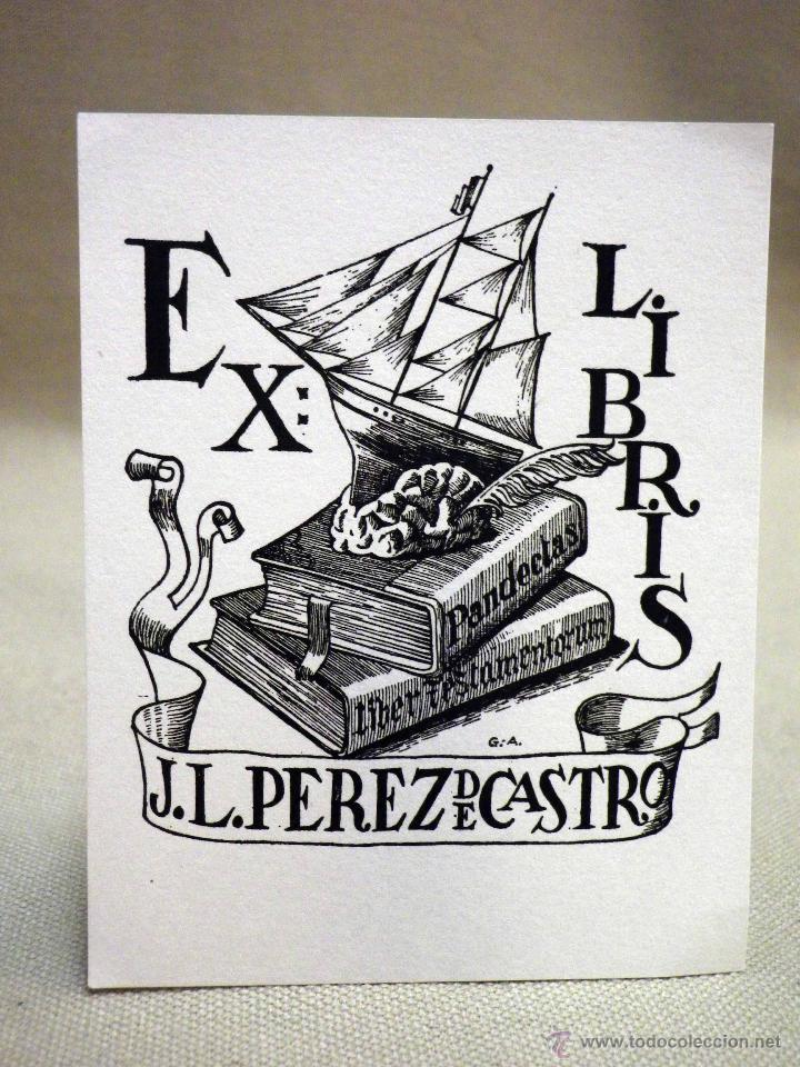 Arte: EX LIBRIS, J.L. PEREZ DE CASTRO - Foto 1