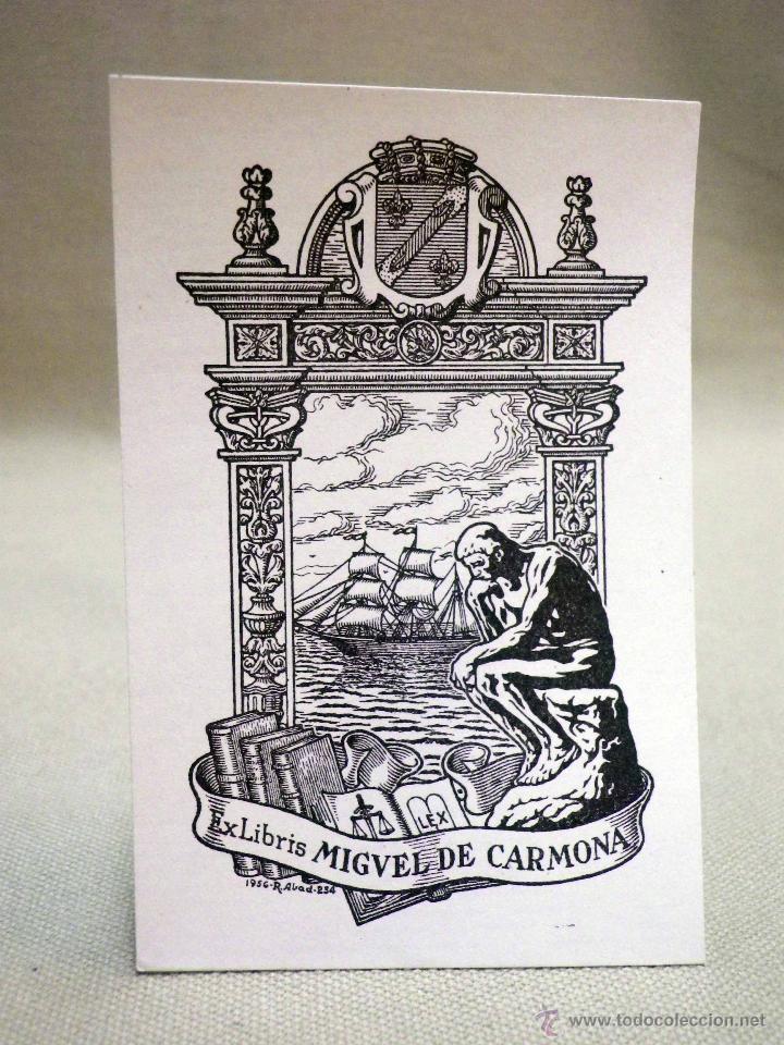 Arte: EX LIBRIS, MIGUEL DE CARMONA - Foto 1