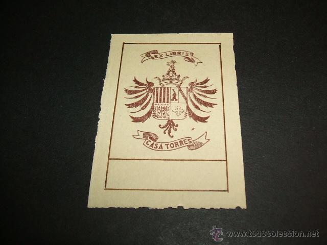 Arte: EX LIBRIS CASA TORRES - Foto 1