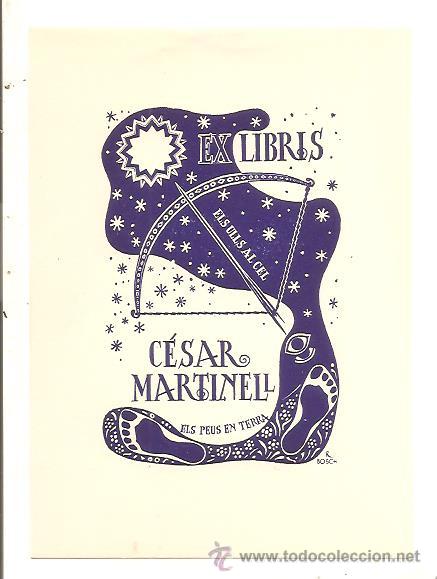 Arte: EX LIBRIS C&Eacute;SAR MARTINELL - Foto 1