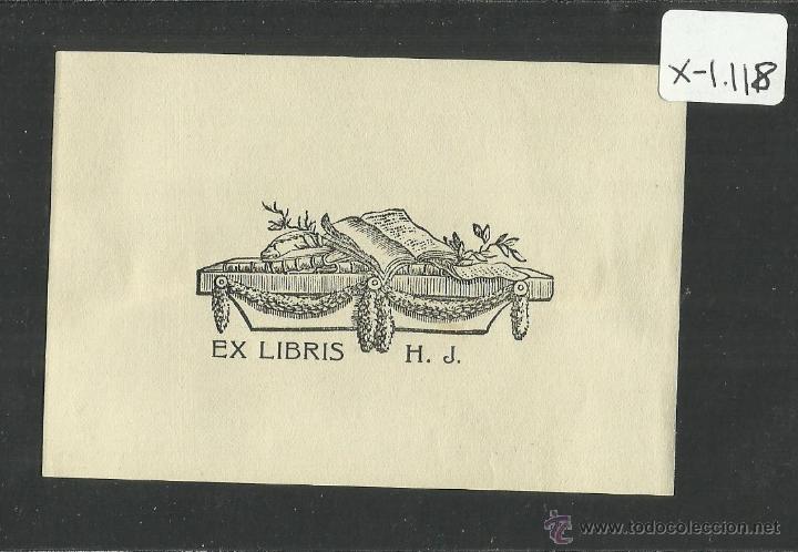 Arte: EX LIBRIS - H.J. - (X-1118) - Foto 1
