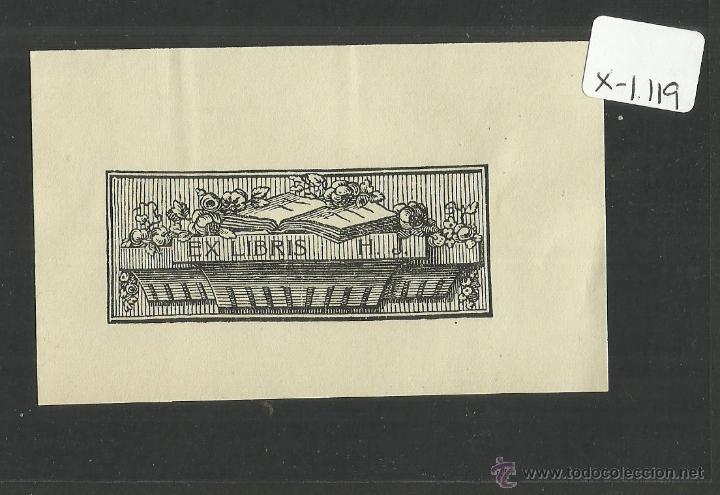 Arte: EX LIBRIS - H.J. - (X-1119) - Foto 1