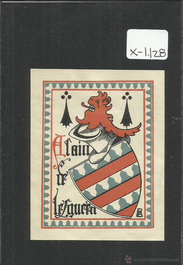 Arte: EX LIBRIS - ALAIN DE LESGUERN  - (X-1128) - Foto 1