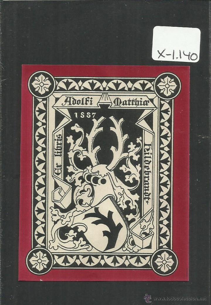 Arte: EX LIBRIS - ADOLFI MATTHINE - (X-1140) - Foto 1