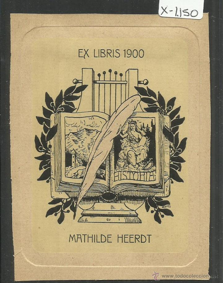 Arte: EX LIBRIS - MATHILDE HEERDT - (X-1150) - Foto 1