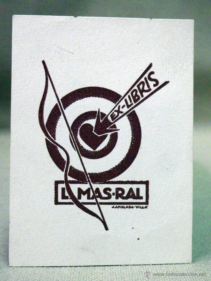 Arte: EX - LIBRIS, L. MAS RAL, ANGLADA - Foto 1