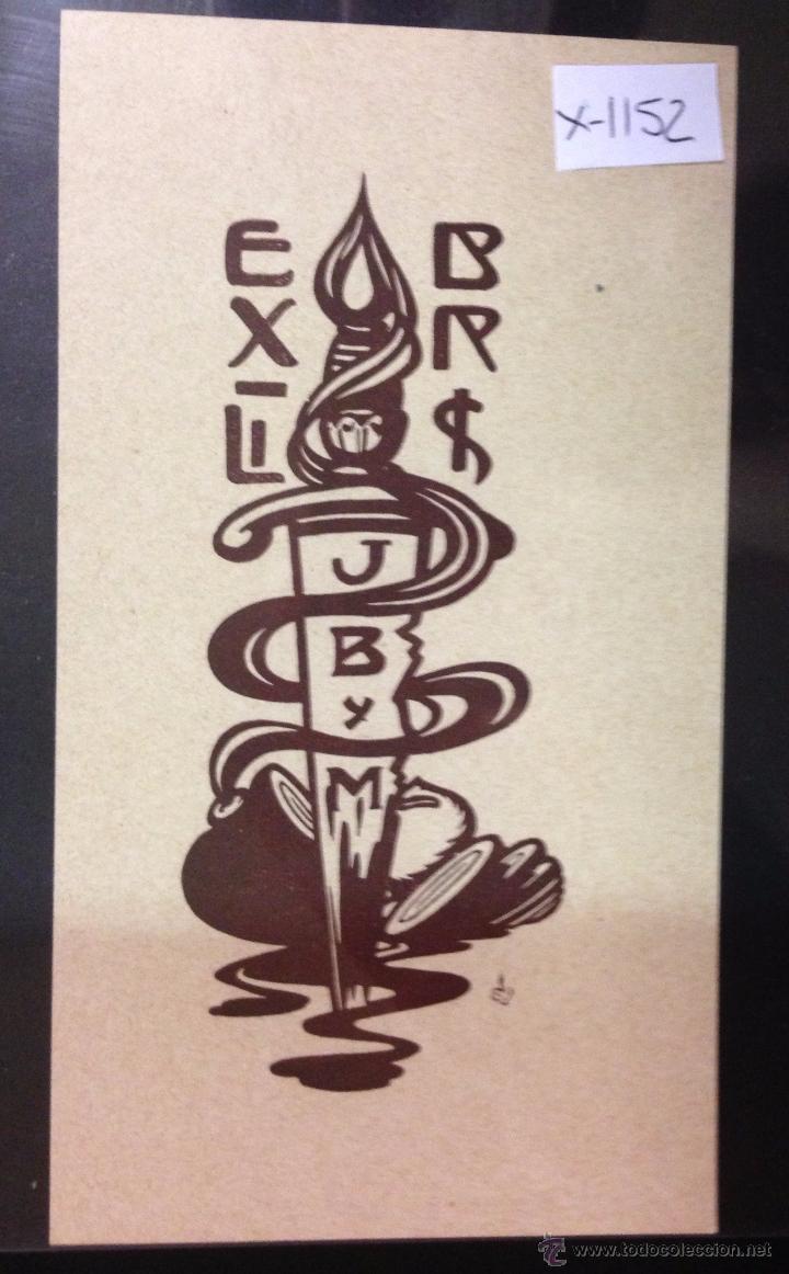 Arte: EX LIBRIS - JBM -  DIBUJO CORNET - (X- 1152) - Foto 1