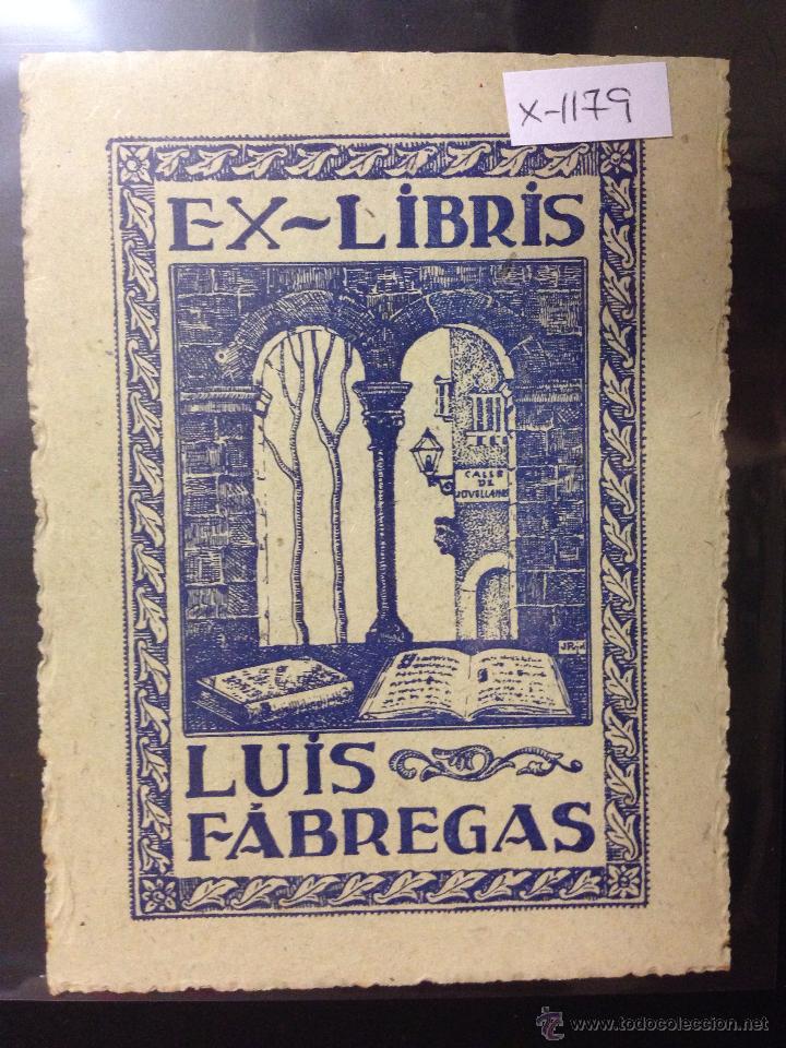 Arte: EX LIBRIS - LUIS FABREGAS - (X- 1179) - Foto 1
