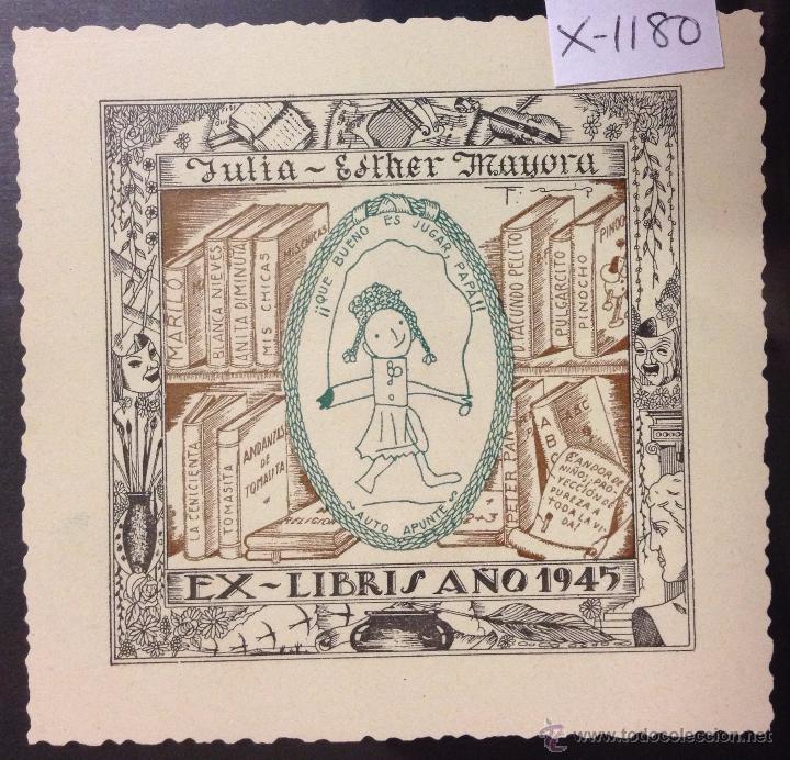Arte: EX LIBRIS - JULIA ESTHER MAYORA - (X- 1180) - Foto 1