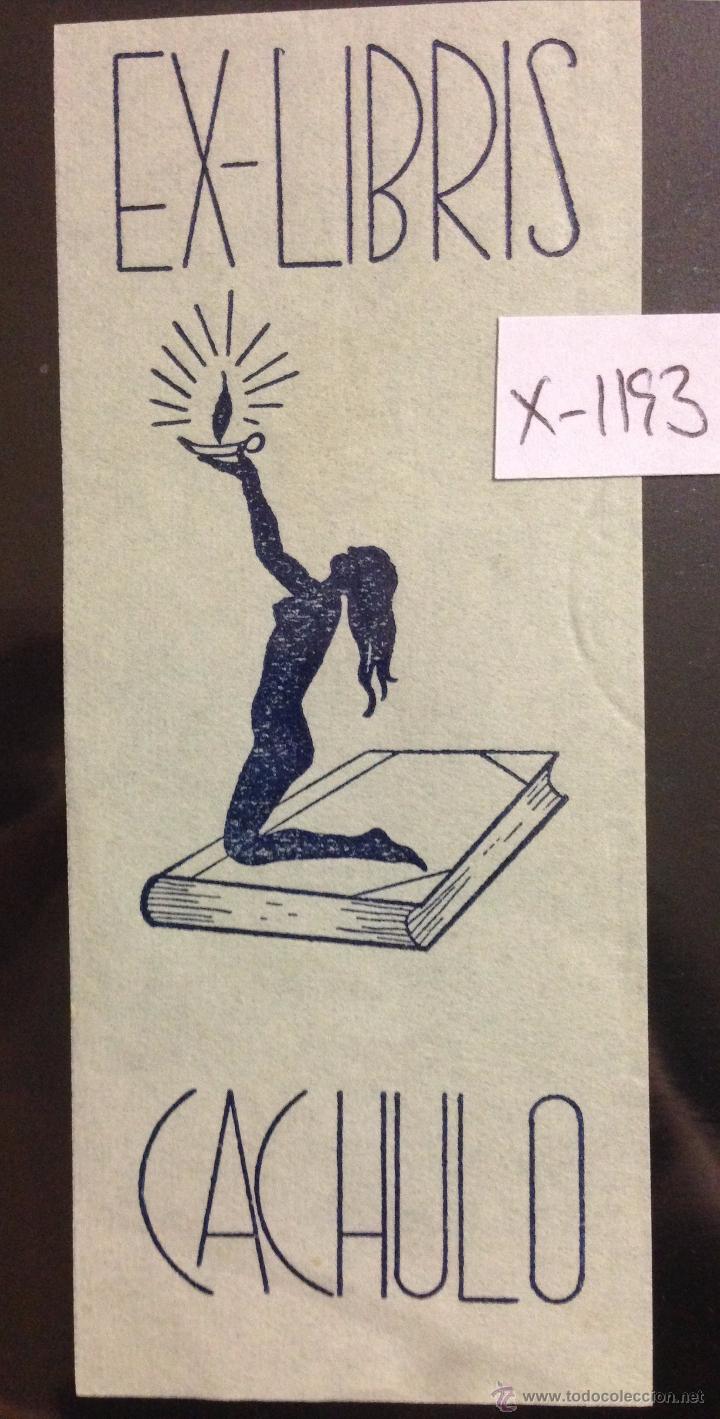 Arte: EX LIBRIS - CACHULO - (X- 1193) - Foto 1