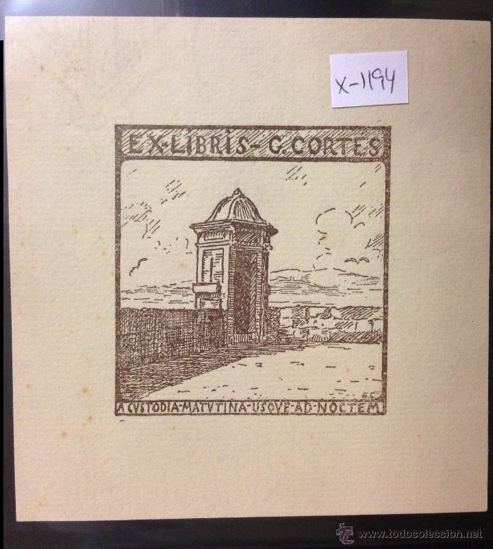 Arte: EX LIBRIS - G.CORTES - (X- 1194) - Foto 1