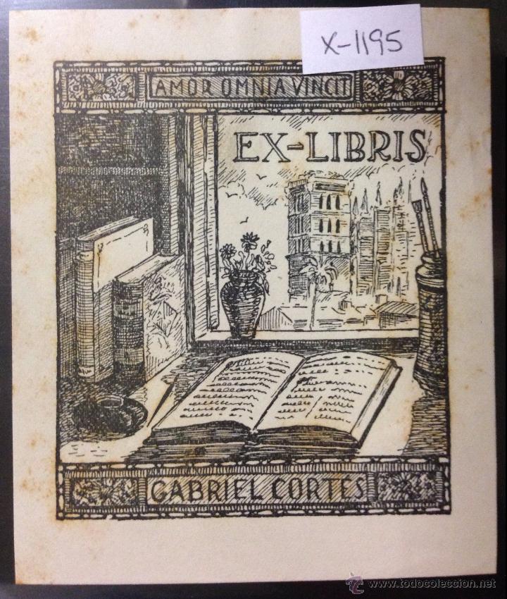 Arte: EX LIBRIS - GABRIEL CORTES - (X- 1195) - Foto 1