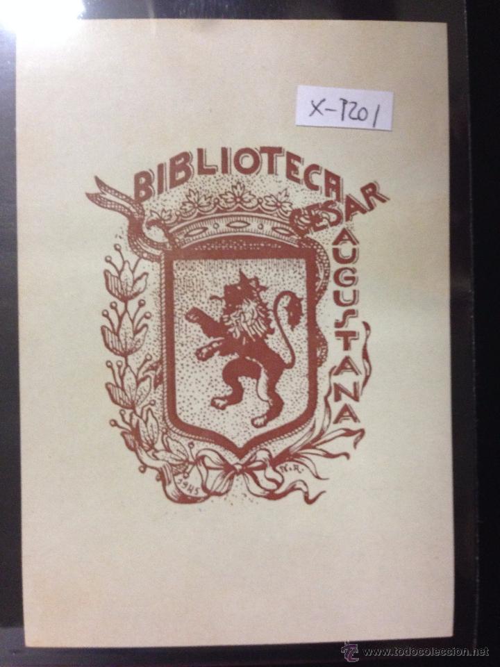 Arte: EX LIBRIS - BIBLIOTECA CESAR AUGUSTINA - (X- 1201) - Foto 1