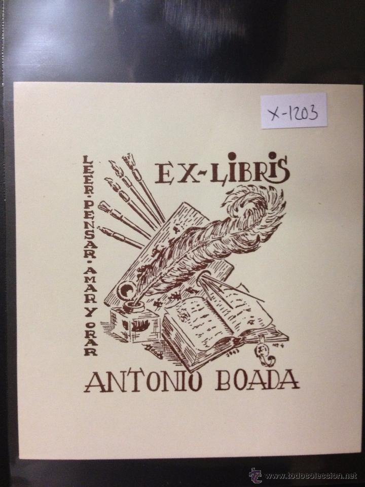 Arte: EX LIBRIS - ANTONIO BOADA - (X- 1203) - Foto 1