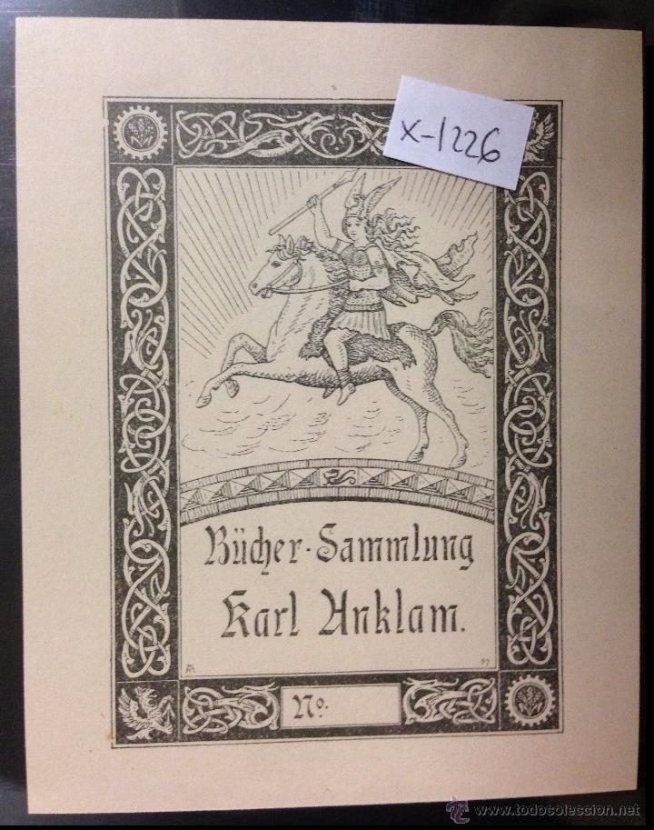 Arte: EX LIBRIS - KARL HNKLAM - (X- 1226) - Foto 1
