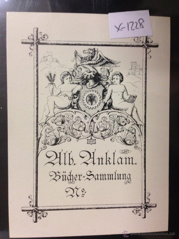 Arte: EX LIBRIS - ALB ANKLAM - (X- 1228) - Foto 1