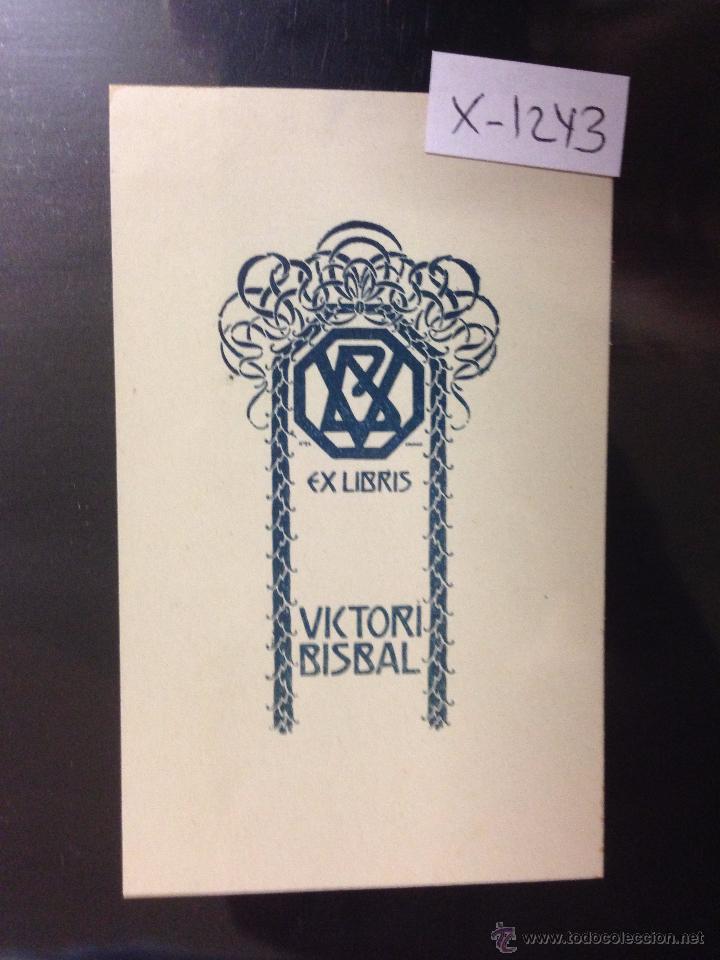Arte: EX LIBRIS - VICTORI BISBAL - (X- 1243) - Foto 1