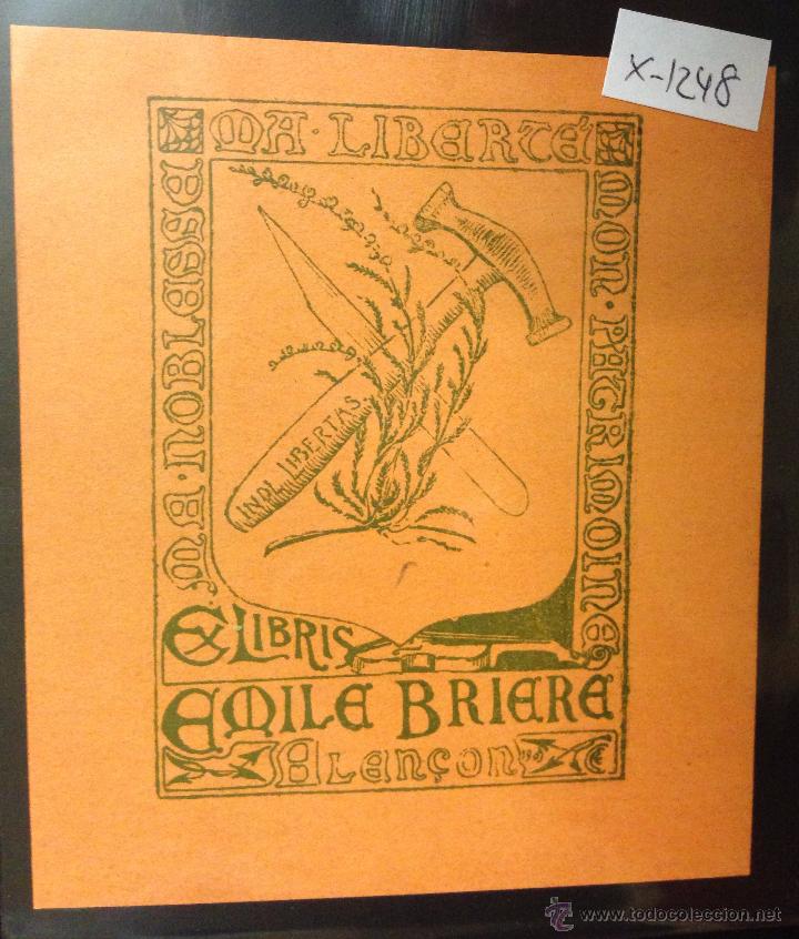 Arte: EX LIBRIS - EMILE BRIERE - (X- 1248) - Foto 1