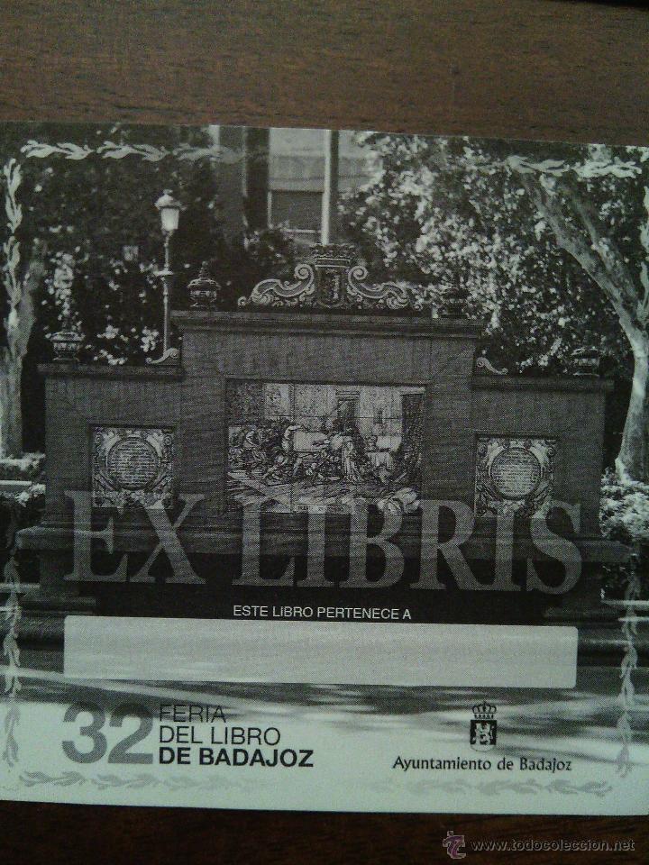 Arte: Lote 6 exlibris feria del libro de Badajoz. - Foto 5