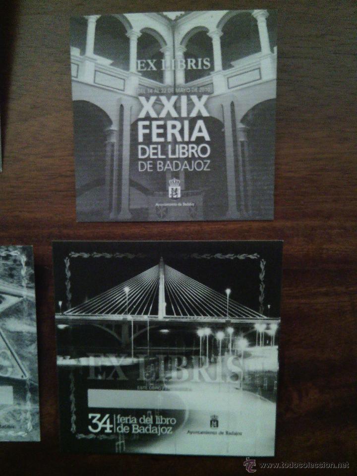 Arte: Lote 6 exlibris feria del libro de Badajoz. - Foto 6