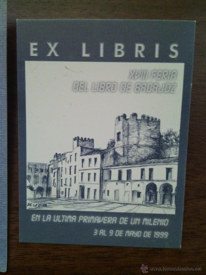 Arte: Lote 6 exlibris feria del libro de Badajoz. - Foto 7