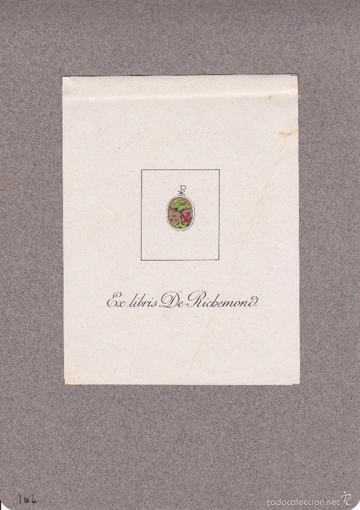 Arte: Exlibri 13x10ctms. principios siglo XX - Foto 1