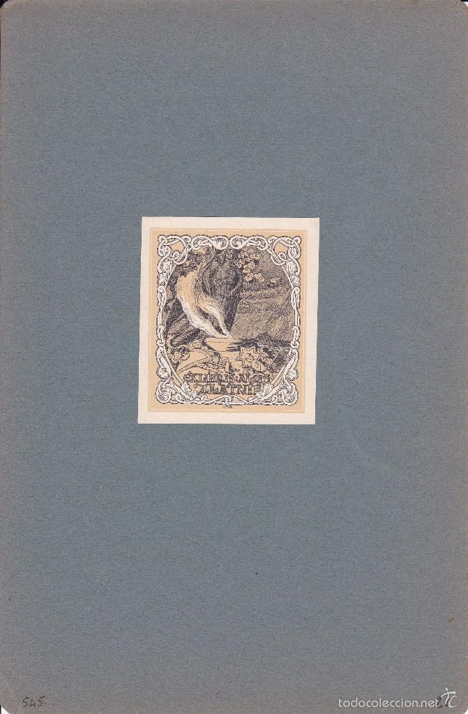 Arte: Exlibri principios siglo XX 7x5,5 ctms. - Foto 1