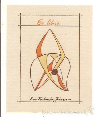 Arte: EX-LIBRIS DE INGA KYRKANDER-JOHANSSON - Foto 1
