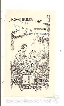 Arte: EX-LIBRIS DE MANUEL BORDAS CELMA - Foto 1