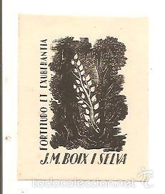Arte: EX-LIBRIS DE J. M. BOIX I SELVA - Foto 1