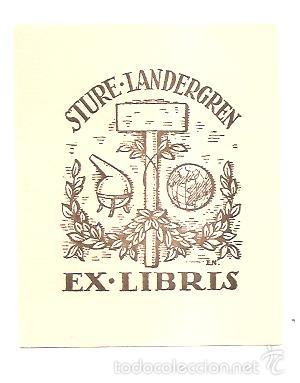 Arte: EX-LIBRIS DE STURE-LANDERGREN - Foto 1