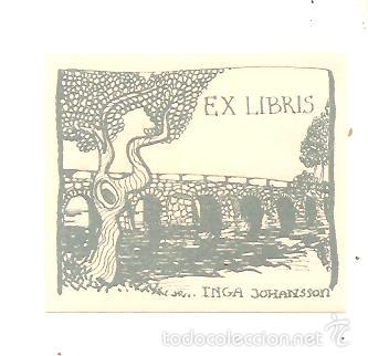 Arte: EX-LIBRIS DE INGA JOHANSSON - AUTOR HERMAN REYERS - Foto 1