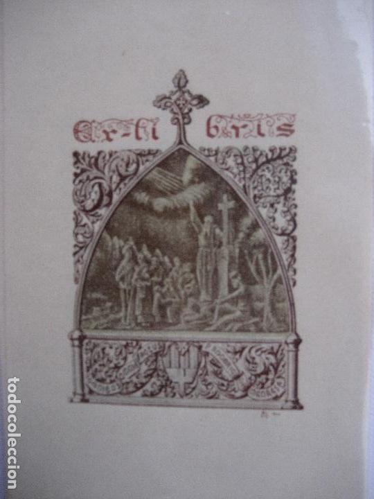 Arte: Ex-Libris. P. Rodbrig de Manresa. 1928. 9 x 14 cms - Foto 1