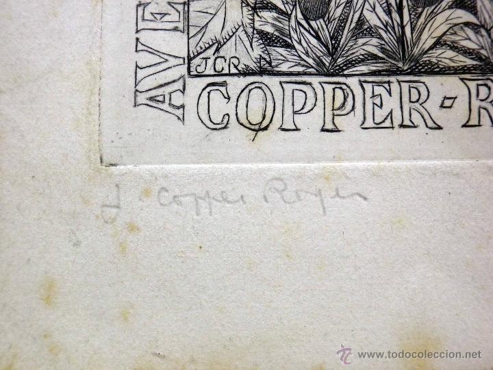 Arte: EX LIBRIS, COPPER ROYER, 1947 - Foto 2