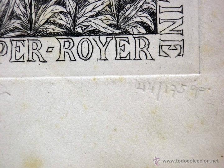Arte: EX LIBRIS, COPPER ROYER, 1947 - Foto 3