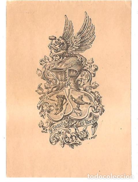Arte: EX-LIBRIS DE E. ORDU&Ntilde;A - AUTOR E. ORDU&Ntilde;A - Foto 1