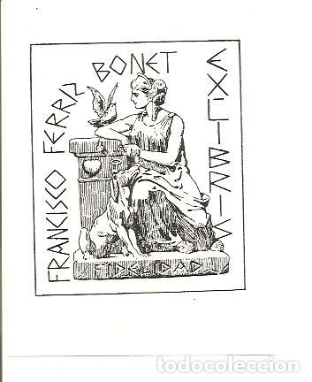 Arte: EX-LIBRIS DE FRANCISCO FERRIZ BONET - Foto 1