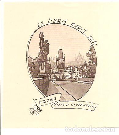 Arte: EX-LIBRIS DE KAREL JUST (CHECOSLOVAQUIA) - Foto 1
