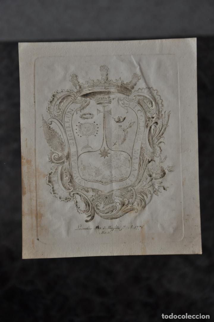 Arte: EX LIBRIS  LORENZO SANCHEZ MANSILLA 1776 - Foto 1