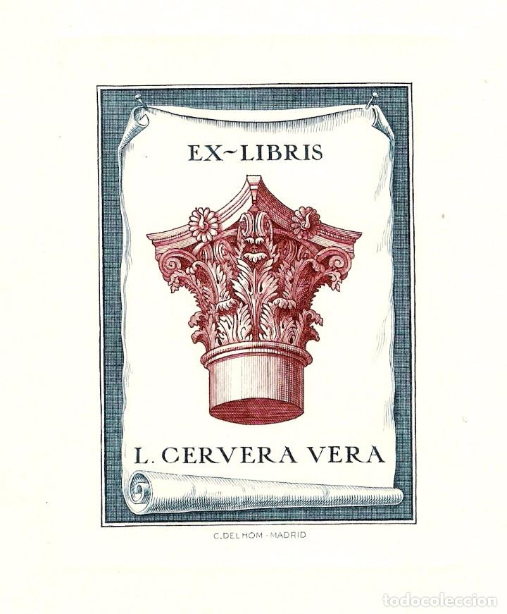 Arte: C. Delhom. Ex Libris Luis Cervera Vera - Foto 1