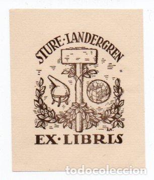 Arte: EX-LIBRIS DE STURE-LANDERGREN - Foto 1